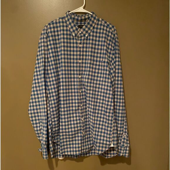 J Crew Plaid X Large Tall Shirt - Picture 2 of 14
